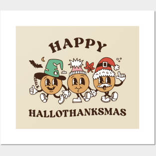 Happy Hallothanksmas Posters and Art